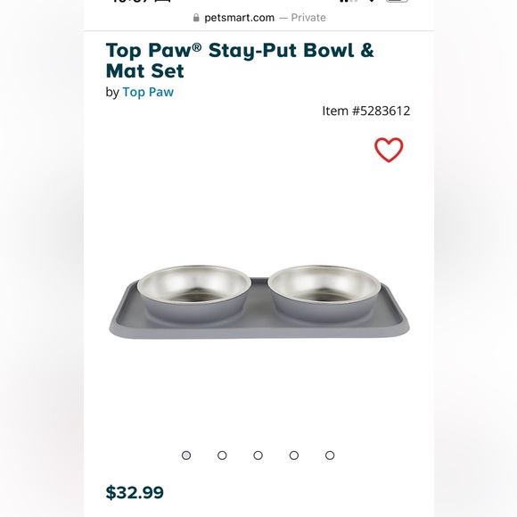 ❌SOLD❌Top Paw Food & Water Pet Bowls - Picture 2 of 5